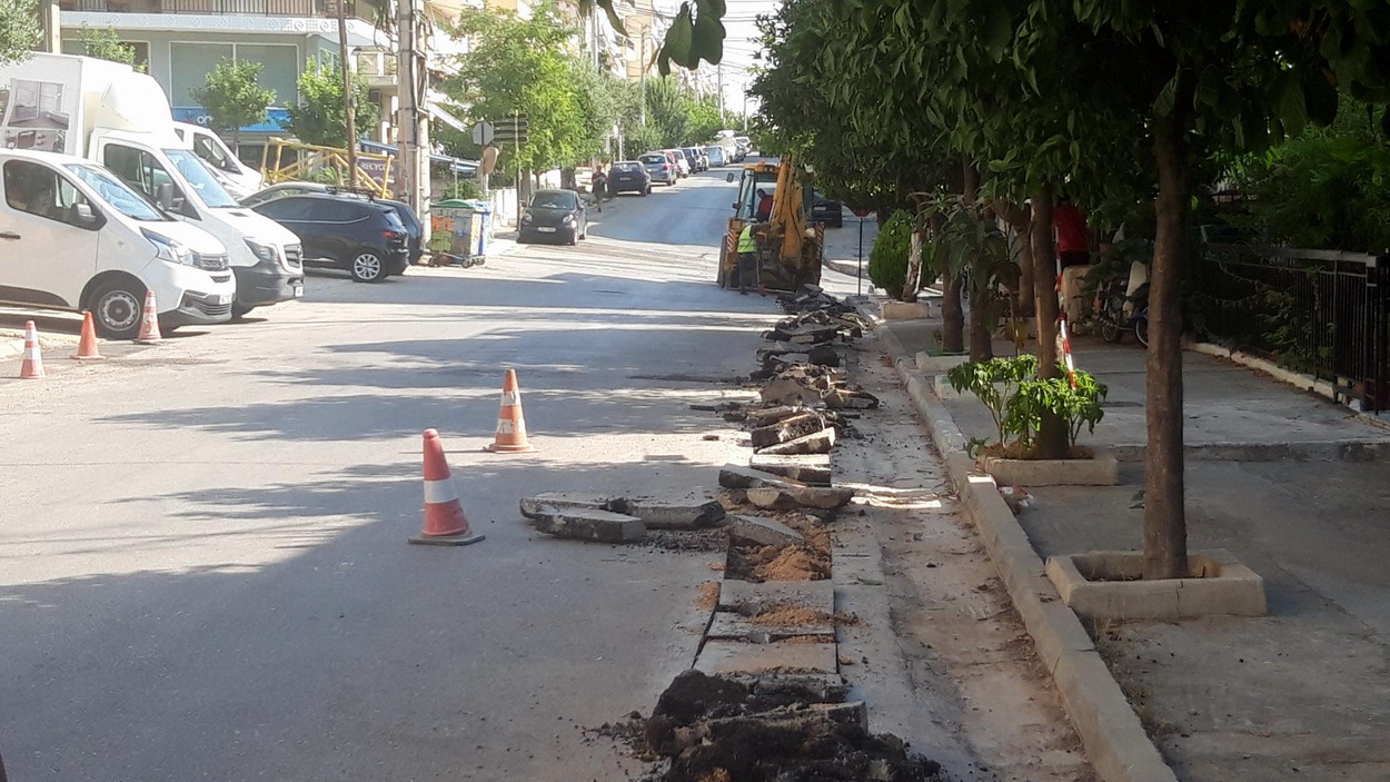 Στην οδό Παπαδιαμάντη ξεκίνησαν τα έργα επέκτασης του δικτύου φυσικού αερίου