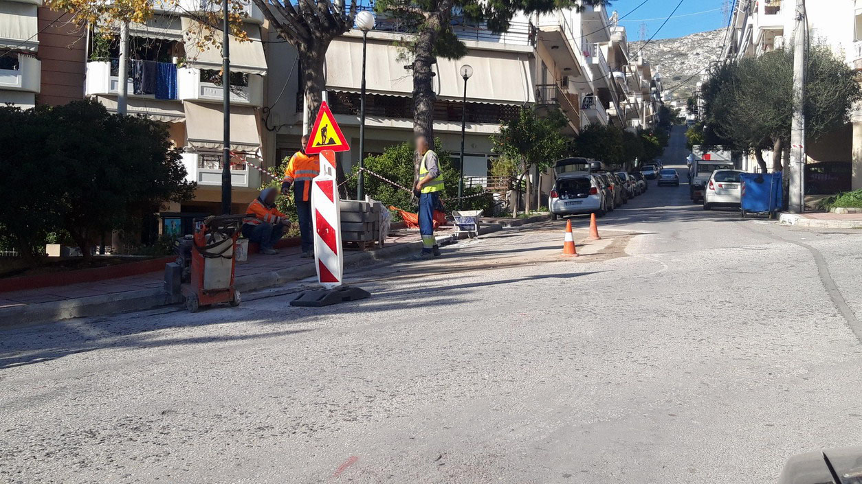 Έργα διαμόρφωσης κόμβου στη συμβολή των οδών Ηπείρου και Σωκράτους