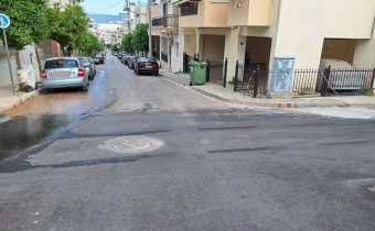 Ολοκληρώθηκαν οι εργασίες στο πεζοδρόμιο Οδυσσέως και Χίου