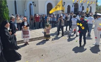 Η Ένωση Κρητών Αγίας Βαρβάρας “Η Μεγαλόνησος”, στην υποδοχή του Οικουμενικού Πατριάρχη Βαρθολομαίου