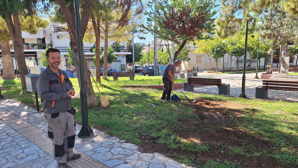 Απομακρύνθηκε ο φοίνικας από την πλατεία Γρηγόρη Λαμπράκη