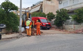 Συνεχίστηκαν οι εργασίες του ΔΕΔΔΗΕ στην οδό Κουντουριώτη