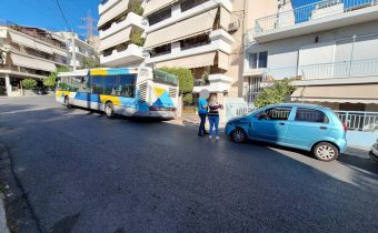 Σύγκρουση Ι.Χ. επιβατικού οχήματος, με λεωφορείο της γραμμής 830