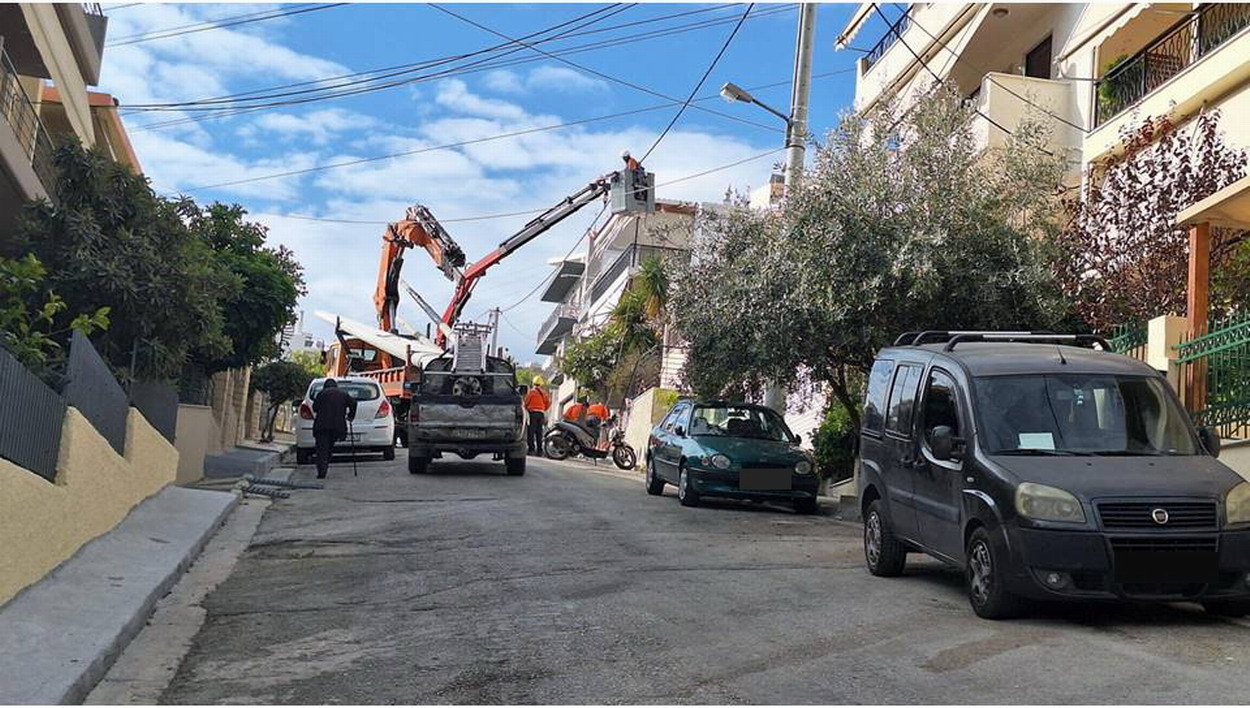 Εργασίες από τον ΔΕΔΔΗΕ στην άνω Αγία Βαρβάρα, αναβάθμισης του δικτύου παροχής ηλεκτρικού ρεύματος