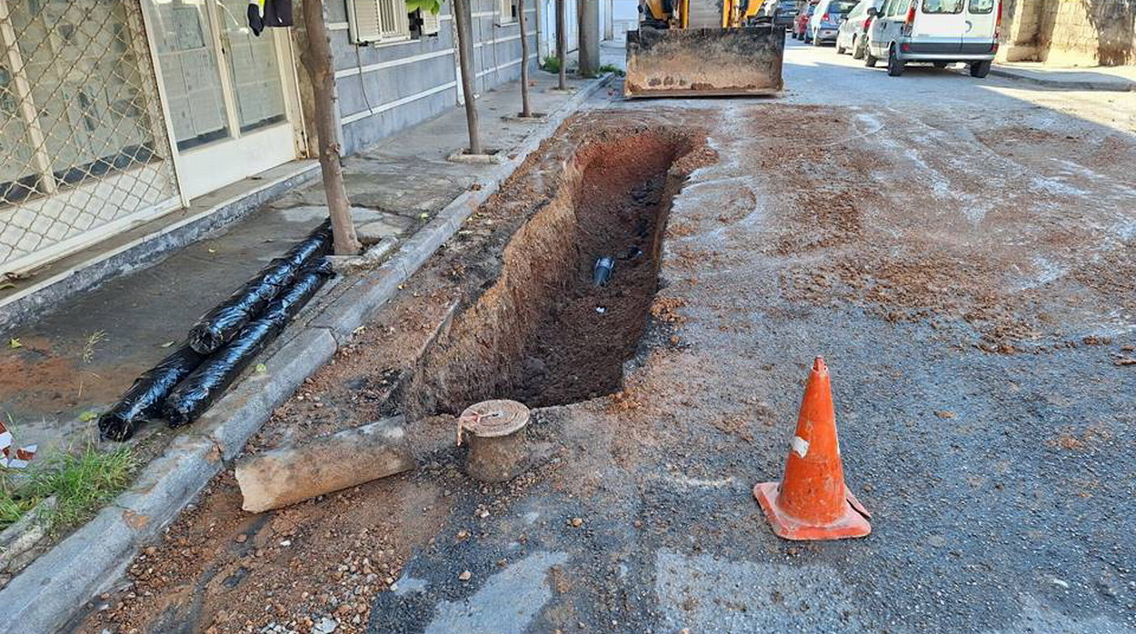 Καινούργιο σπάσιμο αγωγού από αμιαντοτσιμέντο, είχαμε το βράδυ του Σαββάτου προς Κυριακή