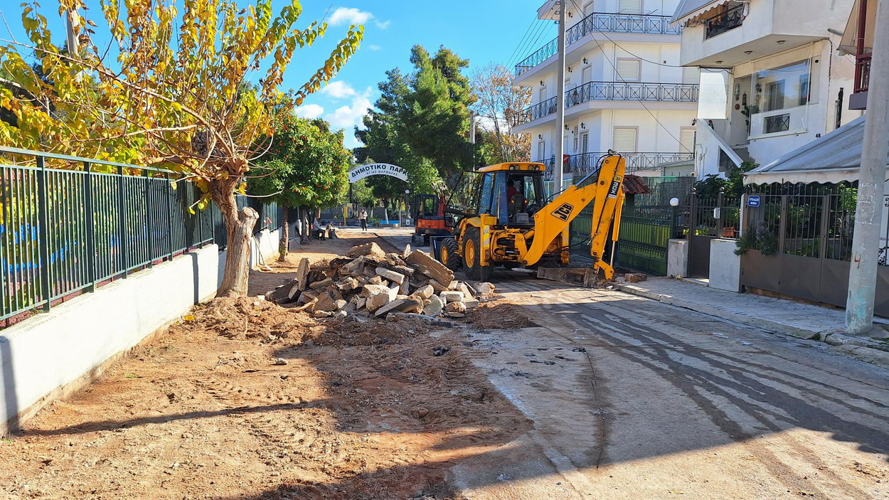 Ξεκίνησαν τα έργα ανάπλασης της οδού Κυκλάδων