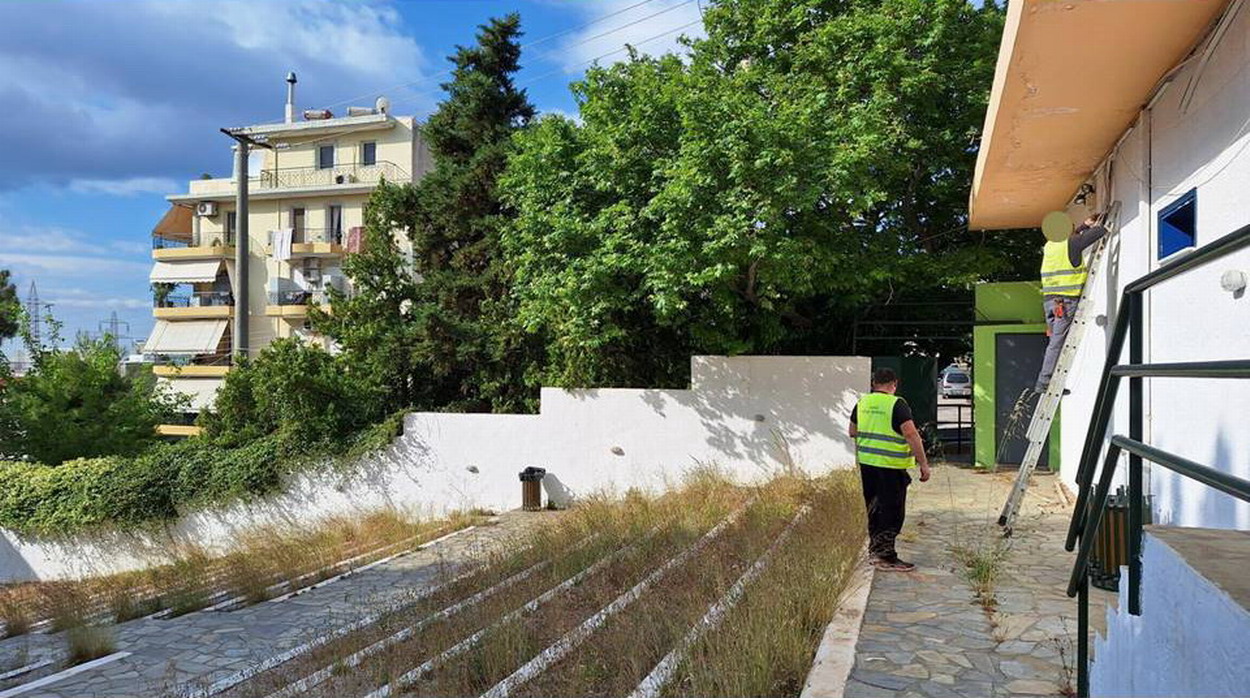 Ηλεκτρολογικές εργασίες στο ΣΙΝΕ ΠΑΝΘΕΟΝ και στα κανονάκια