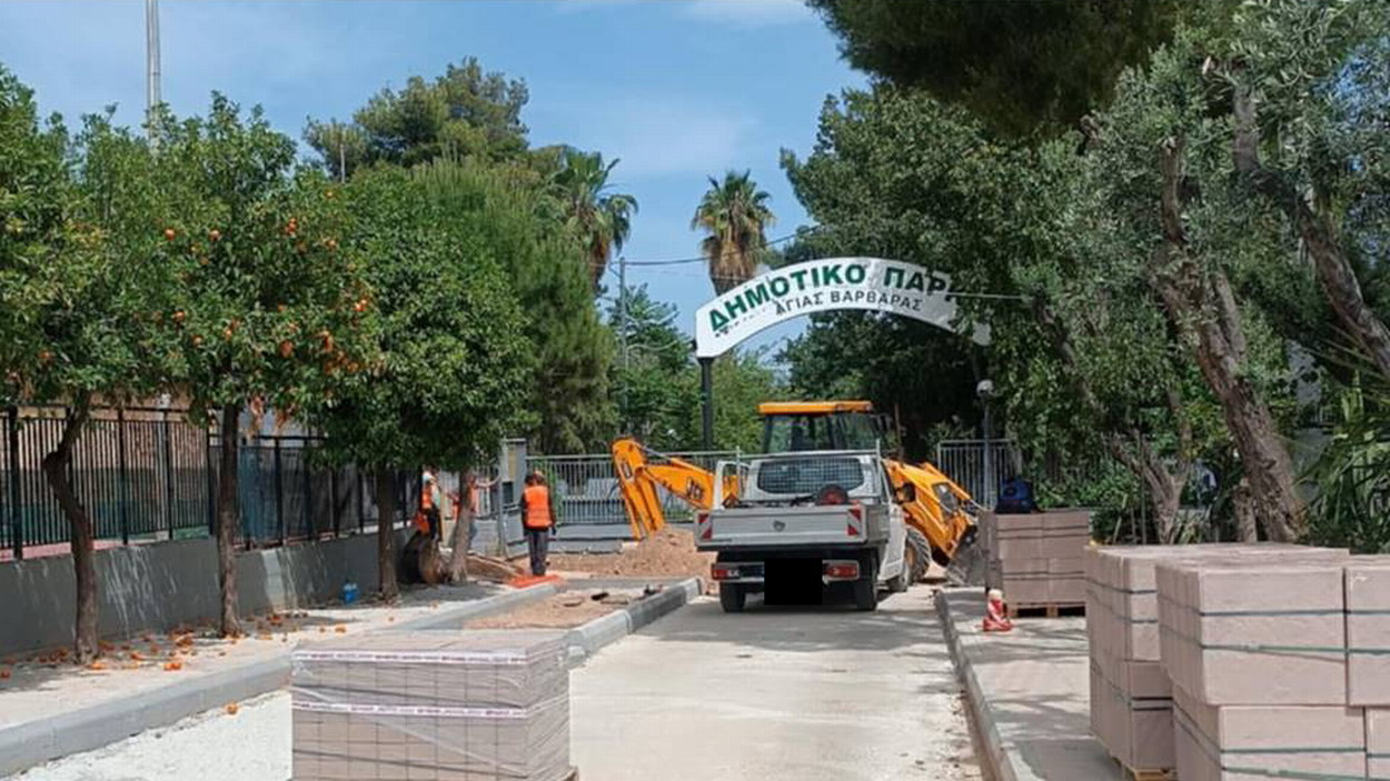 Διαμαρτυρία συμπολίτισσάς μας για σκαψίματα στην είσοδο προς το Ναό που γιόρταζε και εν ώρα κοινής ησυχίας…