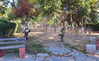 Συνεχίστηκαν ο καθαρισμός και διάφορες εργασίες στο Άλσος Δόξης