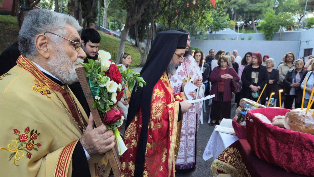 Ι.Ν Προφήτου Ηλιού Αγ. Βαρβάρας: Με κατάνυξη τελέσθηκε ο Μέγας Εσπερινός της εορτής του Αγίου Εφραίμ