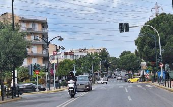 Εκτός λειτουργίας τα φανάρια στον κόμβο εχθές το πρωί