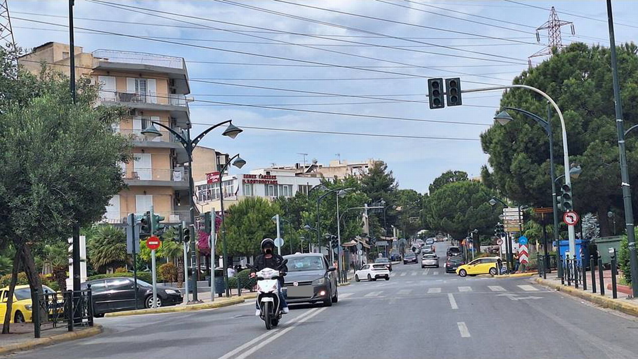 Εκτός λειτουργίας τα φανάρια στον κόμβο εχθές το πρωί