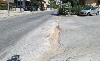 Παραμένουν τα επικίνδυνα χαντάκια στην Π. Π. Γερμανού, στις διασταυρώσεις με την Θεμιστοκλέους και Πλάτωνος