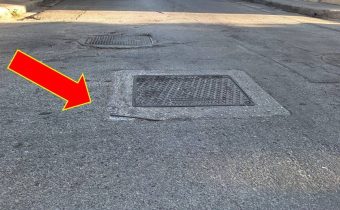 Σοβαρή παγίδα, σχεδόν αόρατη, για πεζούς δικυκλιστές και τροχούς οχημάτων!!!