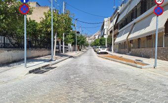 Η οδός Κυκλάδων άνοιξε για τα οχήματα από την είσοδο του άλσους ΕΙΡΗΝΗ έως την οδό Ελ. Βενιζέλου