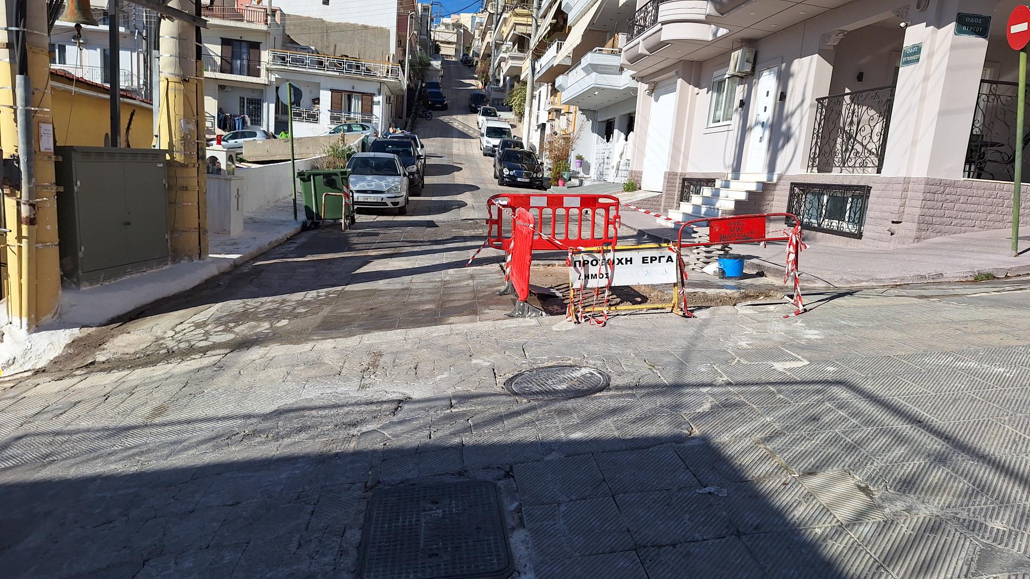 Ξεκίνησαν εργασίες για την αποκατάσταση του υπόλοιπου κομματιού της διασταύρωσης Επτανήσου και Πύργου